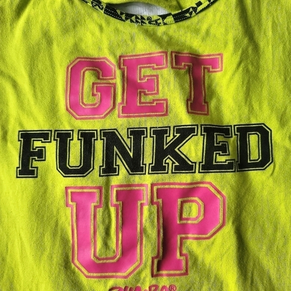 zumba Workout Tank Top in Neon Green Size XS - Picture 3 of 8